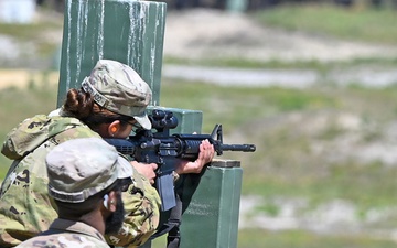 101st Engineer Battalion Soldier Fires From Barrier at JB MDL