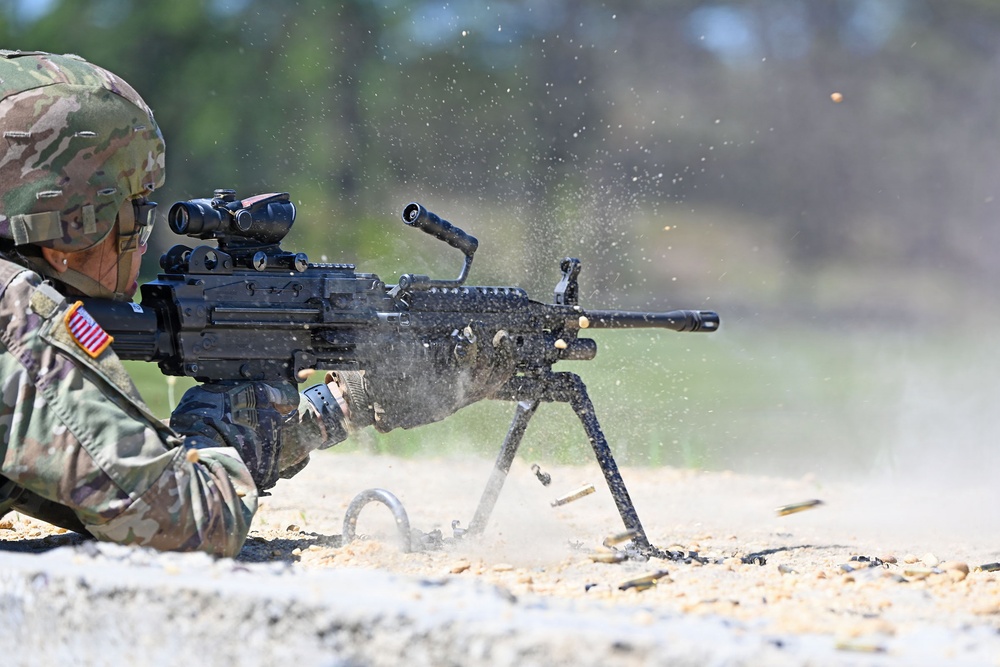 101st Engineer Battalion Machine Gun Team Engages Targets at JB MDL