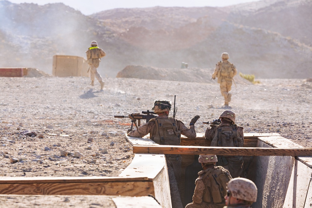 ITX 3-26 | 1st Battalion, 24th Marines Conduct Platoon Attack at Range 410 Alpha