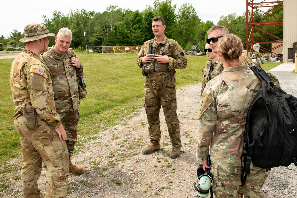 Leaders visit Connecticut National Guard aerial gunnery