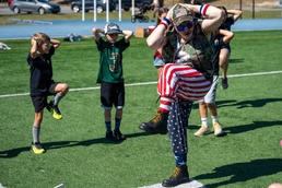 Military children learn about deployment cycles through interactive events