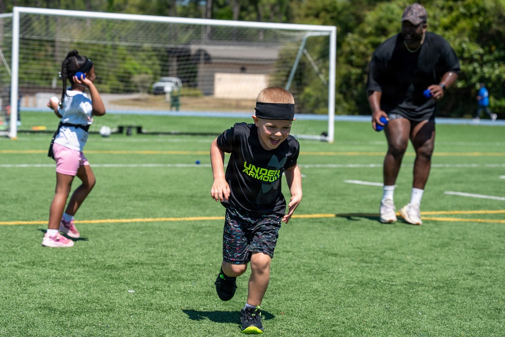 Military children learn about deployment cycles through interactive events