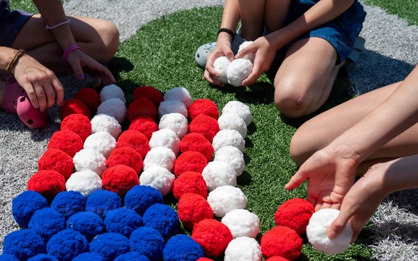 Military children learn about deployment cycles through interactive events
