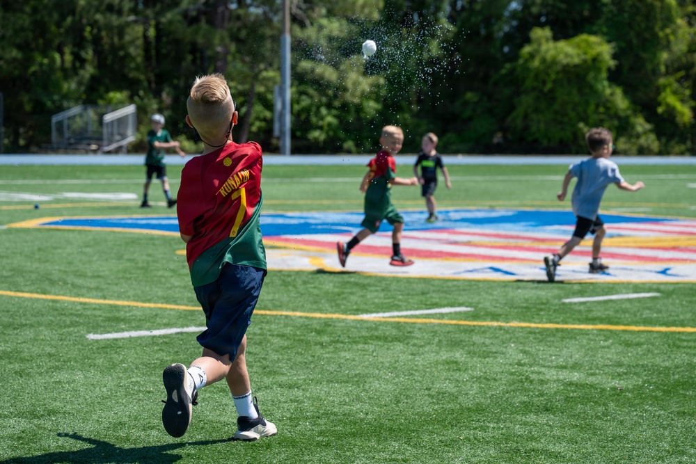 Military children learn about deployment cycles through interactive events