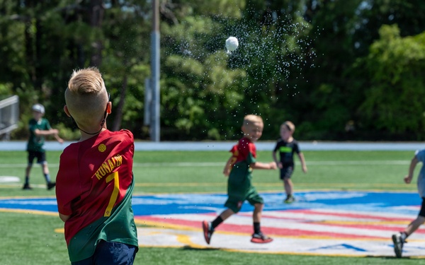 Military children learn about deployment cycles through interactive events