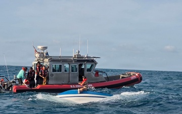 Coast Guard rescues 3 people from capsized vessel near Little Palm Island