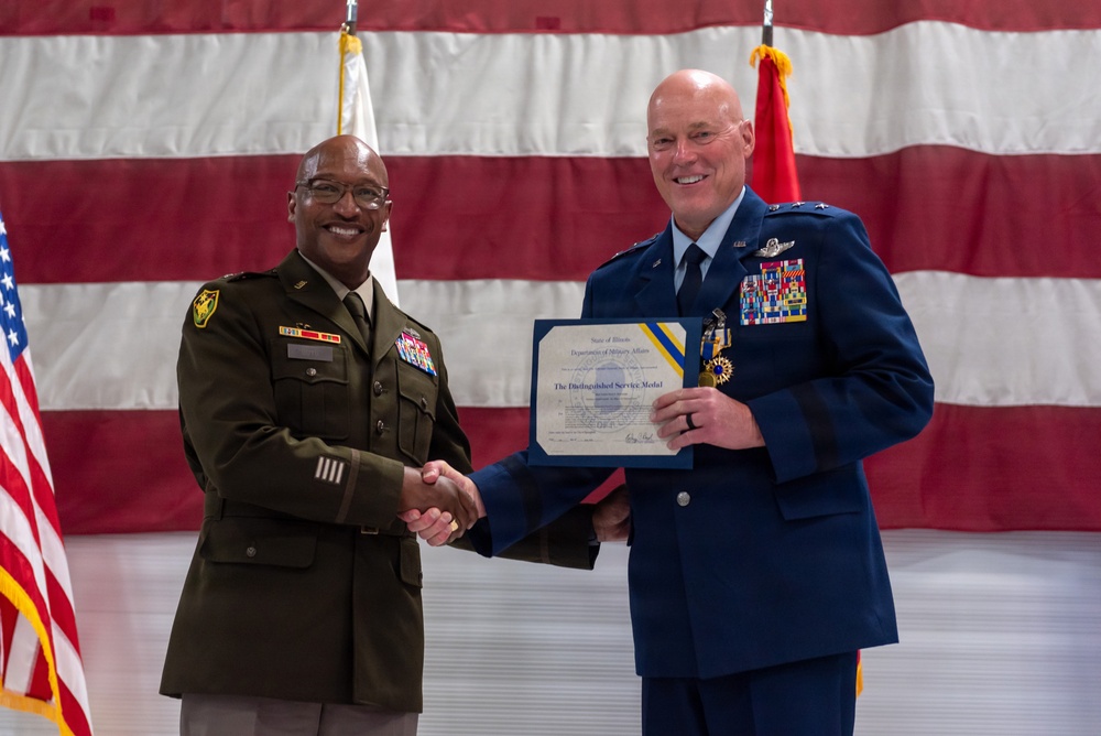 Illinois Air National Guard commander Maj. Gen. Daniel McDonough retires after nearly four decades of military service