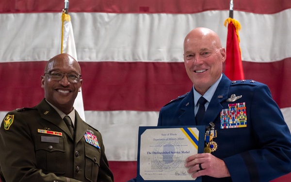 Illinois Air National Guard commander Maj. Gen. Daniel McDonough retires after nearly four decades of military service