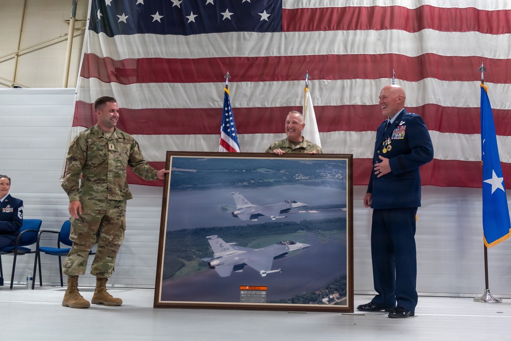 Illinois Air National Guard commander Maj. Gen. Daniel McDonough retires after nearly four decades of military service