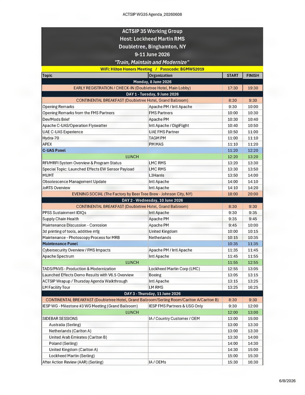 ACTSIP 35 Agenda 1