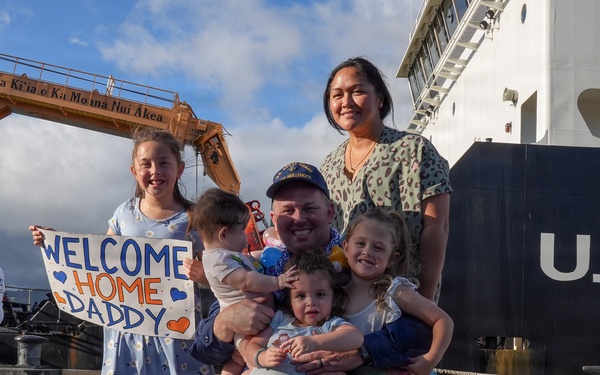 Coast Guard Cutter Hollyhock returns to Honolulu after first Operation Blue Pacific Patrol