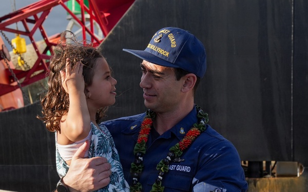 Coast Guard Cutter Hollyhock returns to Honolulu after first Operation Blue Pacific Patrol