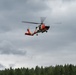 U.S. Coast Guard Air Station Astoria crew works alongside Oregon National Guard, Clackamas County Fire Department and other partner agencies during a full-scale inland water rescue training exercise in Sandy Oregon.