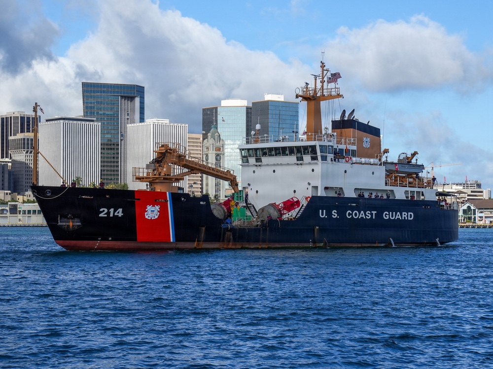 Coast Guard Cutter Hollyhock returns to Honolulu after first Operation Blue Pacific Patrol