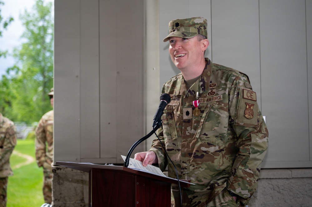354th CES Change of Command