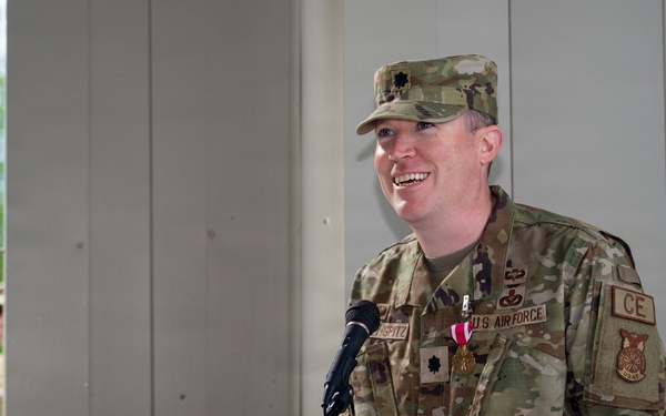 354th CES Change of Command