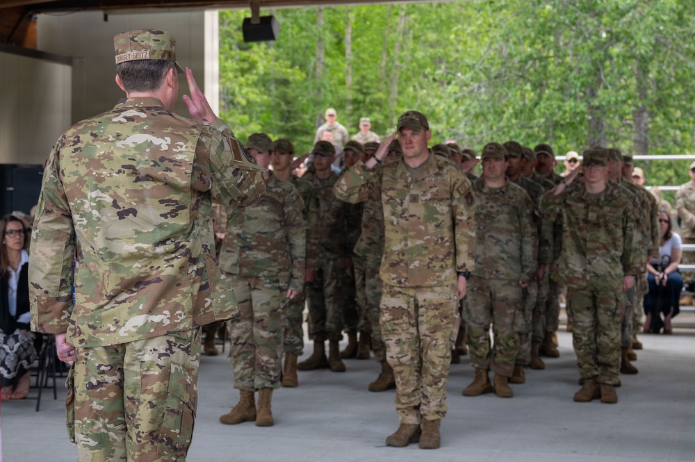 354th CES Change of Command