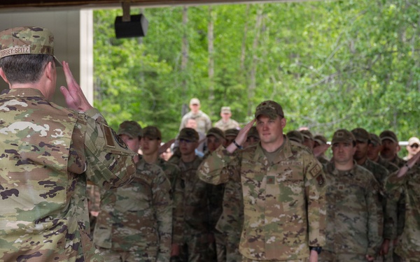 354th CES Change of Command