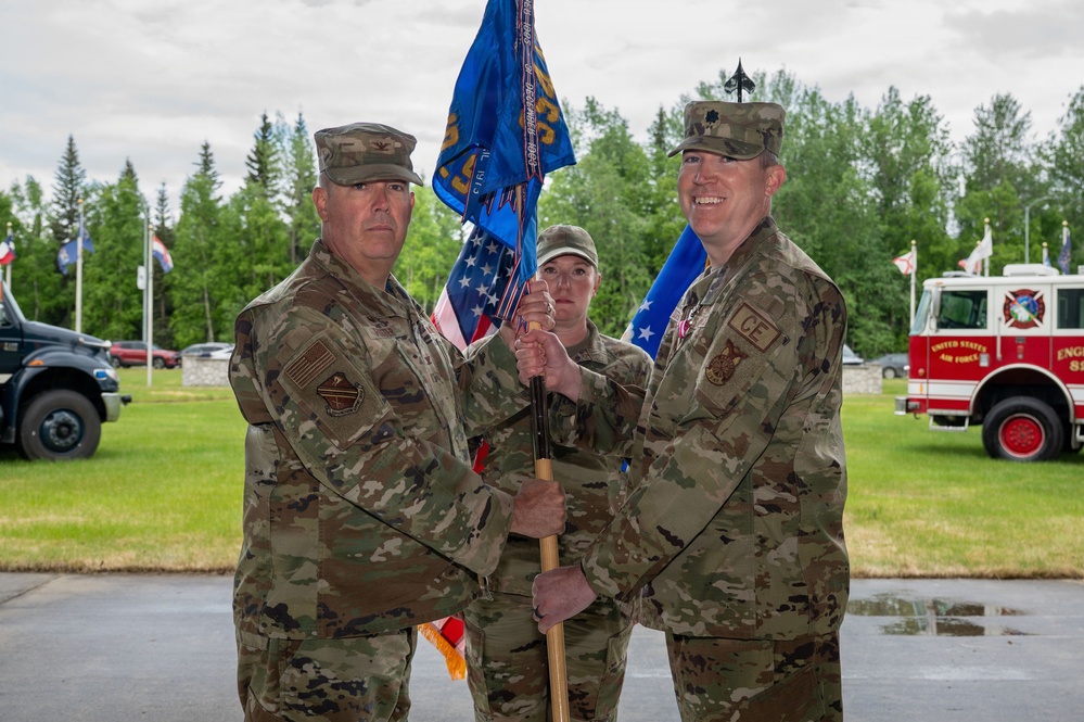 354th CES Change of Command