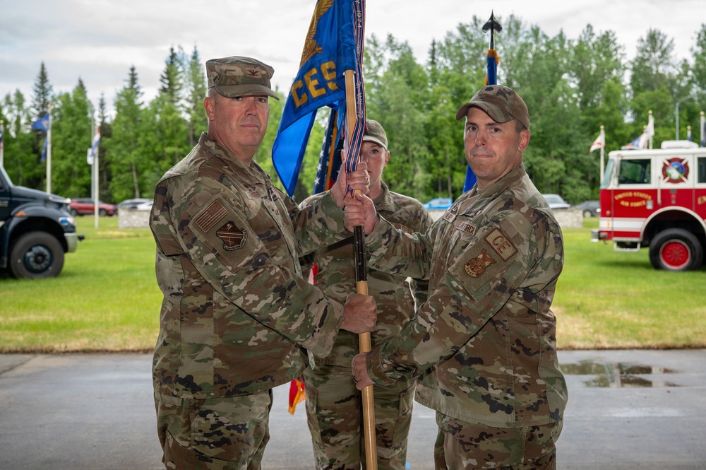354th CES Change of Command