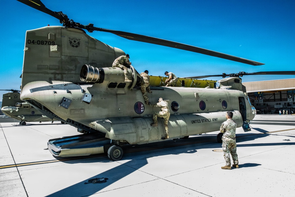 422nd Signal Battalion and 911st Aviation Battalion Prepares for Desert Forge Mission.