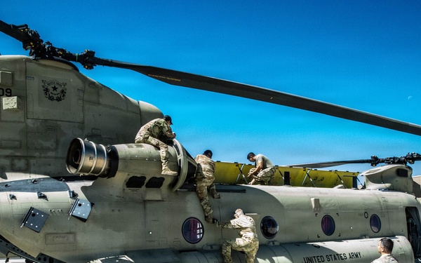 422nd Signal Battalion and 911st Aviation Battalion Prepares for Desert Forge Mission.