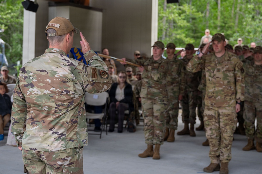 354th CES Change of Command