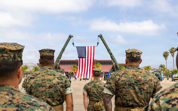 Marines and Sailors of CLB-15 conduct relief and appointment