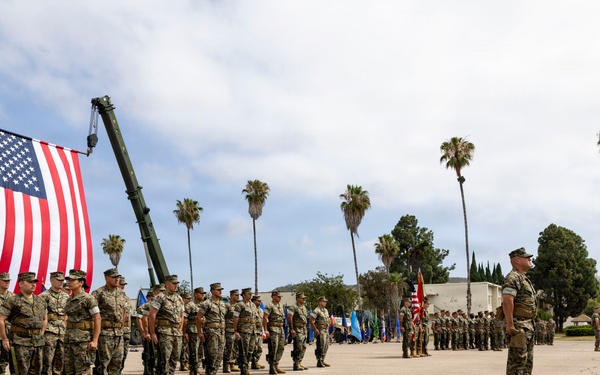 Marines and Sailors of CLB-15 conduct relief and appointment