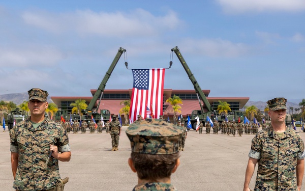 Marines and Sailors of CLB-15 conduct relief and appointment