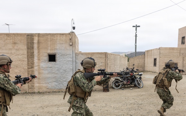 CORTRAMID: NROTC Midshipmen participate in infantry immersion trainer