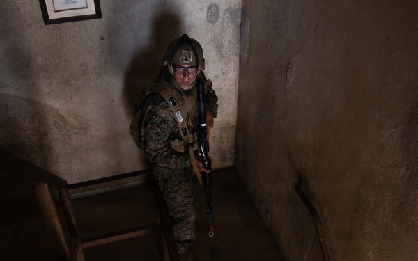 CORTRAMID: NROTC Midshipmen participate in infantry immersion trainer