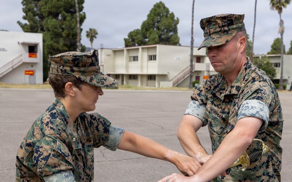 Marines and Sailors of CLB-15 conduct relief and appointment