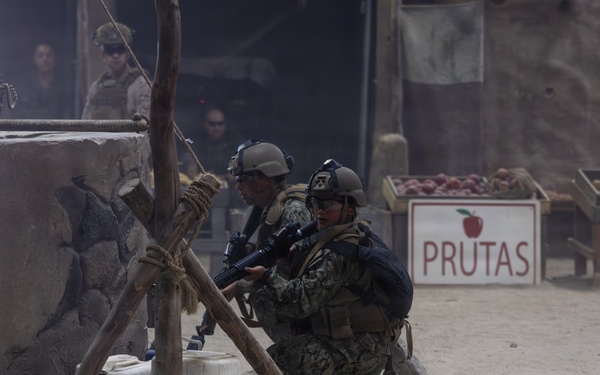 CORTRAMID: NROTC Midshipmen participate in infantry immersion trainer