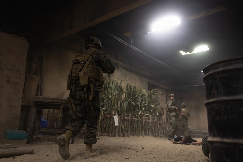 CORTRAMID: NROTC Midshipmen participate in infantry immersion trainer