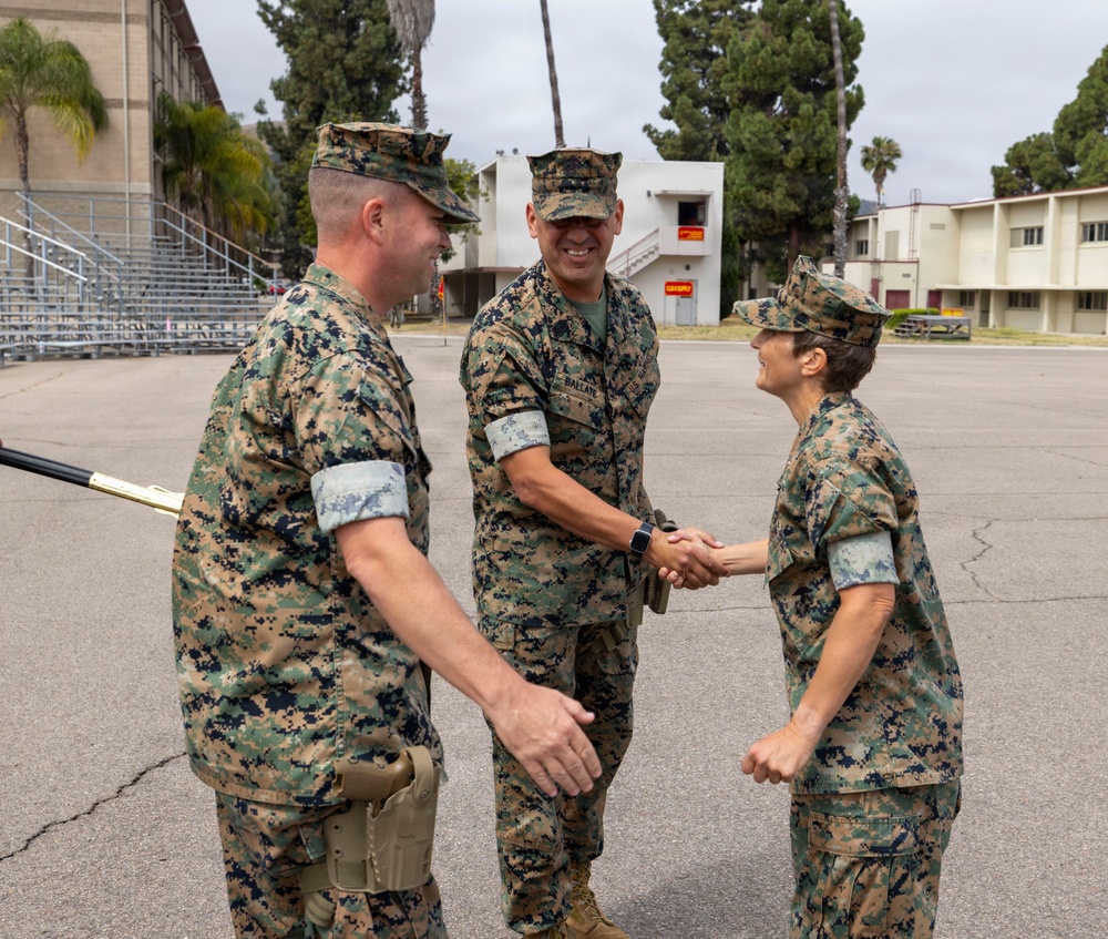 Marines and Sailors of CLB-15 conduct relief and appointment