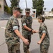 Marines and Sailors of CLB-15 conduct relief and appointment