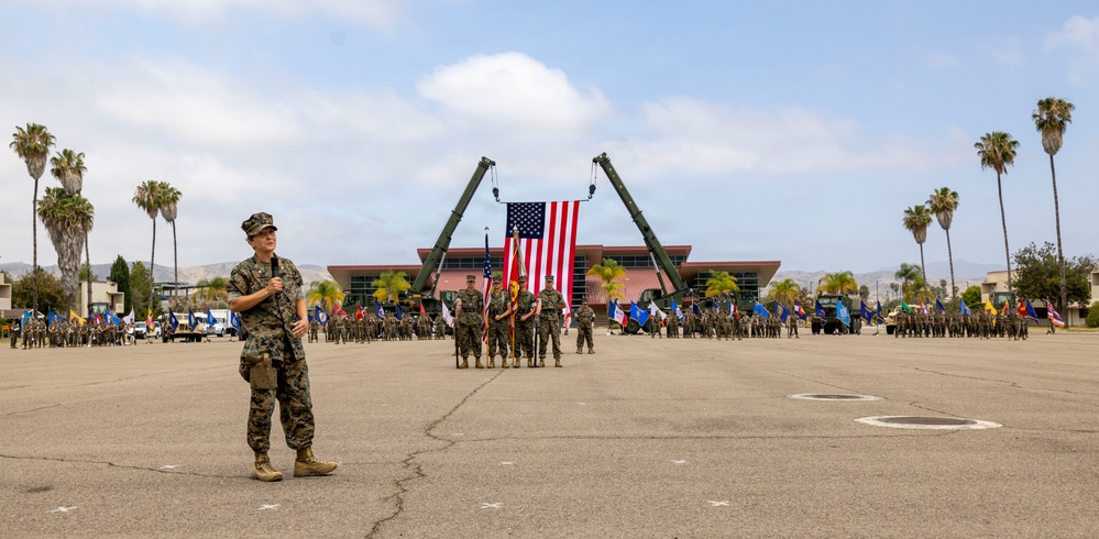 Marines and Sailors of CLB-15 conduct relief and appointment