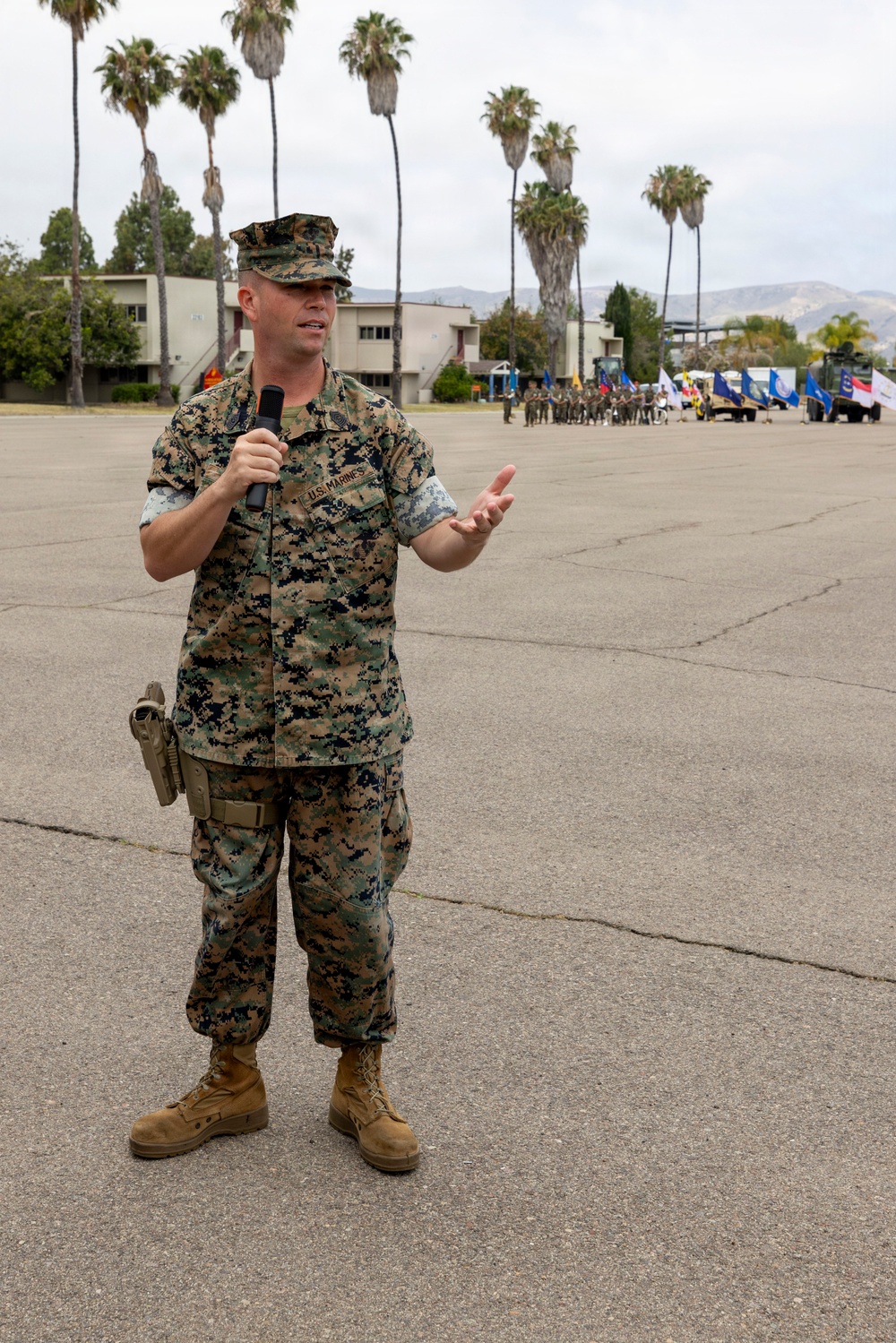 Marines and Sailors of CLB-15 conduct relief and appointment