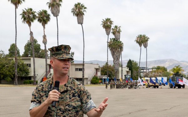 Marines and Sailors of CLB-15 conduct relief and appointment