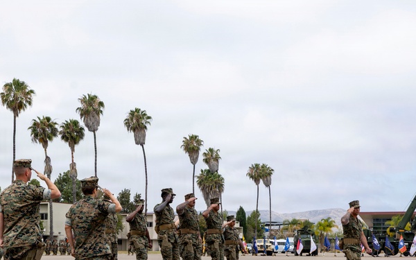 Marines and Sailors of CLB-15 conduct relief and appointment