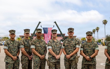 Marines and Sailors of CLB-15 conduct relief and appointment