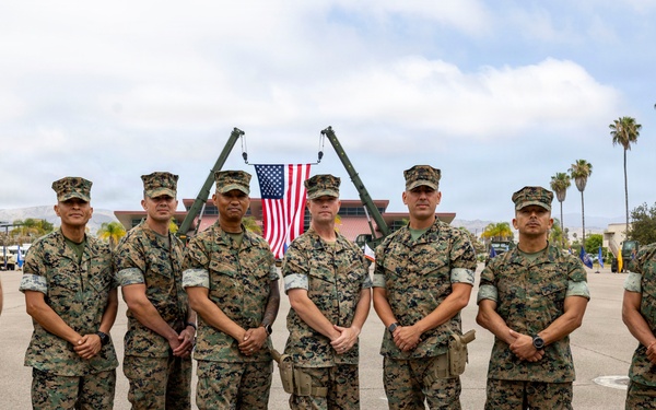 Marines and Sailors of CLB-15 conduct relief and appointment