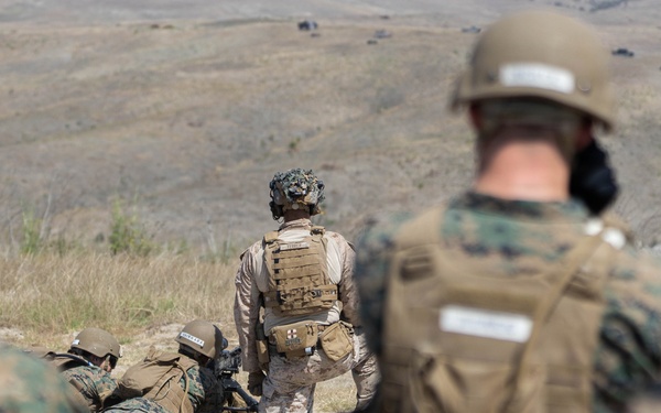 U.S. Marines with 1st MARDIV host live-fire crew served weapons range for Fleet Marine Force training