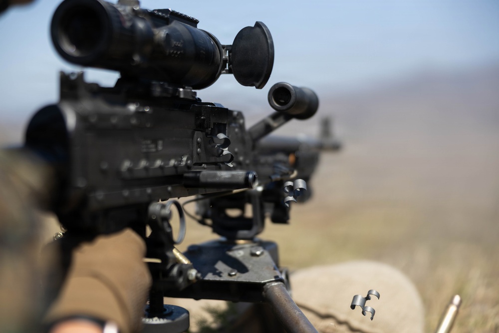 U.S. Marines with 1st MARDIV host live-fire crew served weapons range for Fleet Marine Force training
