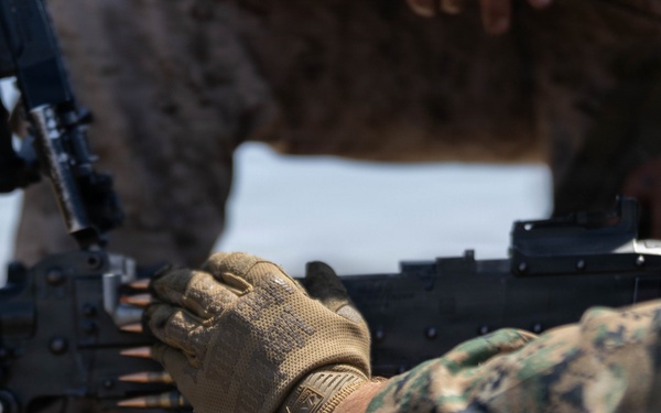U.S. Marines with 1st MARDIV host live-fire crew served weapons range for Fleet Marine Force training