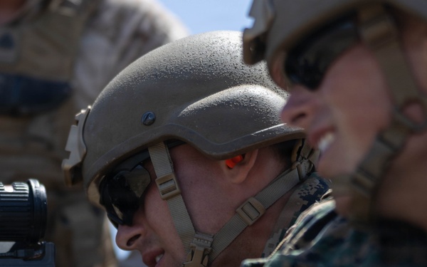 U.S. Marines with 1st MARDIV host live-fire crew served weapons range for Fleet Marine Force training