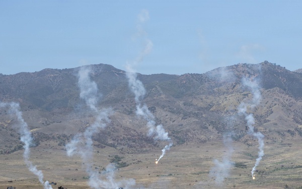 U.S. Marines with 1st MARDIV host live-fire crew served weapons range for Fleet Marine Force training