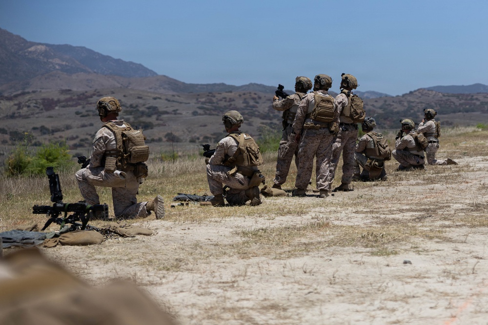U.S. Marines with 1st MARDIV host live-fire crew served weapons range for Fleet Marine Force training