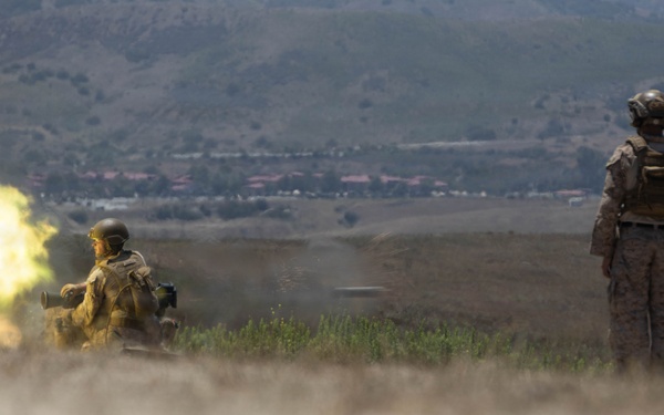 U.S. Marines with 1st MARDIV host live-fire crew served weapons range for Fleet Marine Force training